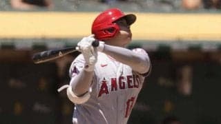 【MLB】大谷翔平の19号弾ゲット　スタンドで雄叫びあげる青年に米祝福「かなり嬉しそう」