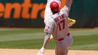 【MLB】大谷翔平、快足飛ばしてバント安打＆盗塁　「今季4人目」の記録にMLB公式も注目