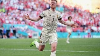 左眼窩骨折から復帰のデ・ブライネが1G1Aと躍動！逆転勝利のベルギーが決勝トーナメント進出を決める《ユーロ2020》