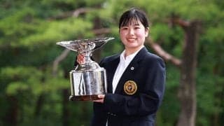 18歳の尾関彩美悠が日本女子アマ制覇　4打差を逆転