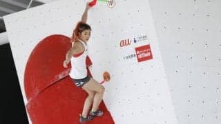 ボルダリングで全完一撃の野中生萌が首位【コンバインドジャパンカップ2021 女子予選】