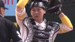 投球ワンバンなのに…“甲斐キャノン”に刺された「ランナーは結構ショックやろな～」