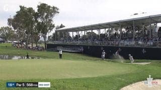 【動画】星野陸也が18番で魅せた！傾斜を使った見事なバンカーショット