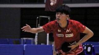 男子シングルスは第1、第2シードが決勝へ　サウスポー対決に＜関東学生卓球新人戦＞
