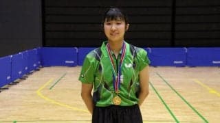 専修大・出澤「勝因は気持ち」全日本ジュニア女王が大学初タイトル＜関東学生卓球新人戦＞