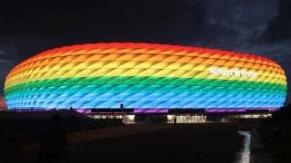 UEFA、スタジアムのレインボーカラーの点灯を禁止