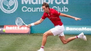 メドベージェフ、試合序盤で不安定さを見せるもストレート勝利「次はもっといいプレーができる」[マヨルカ選手権]