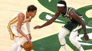 ホークスが敵地で先勝、ヤングが48得点を挙げ勝利に導く／NBAプレーオフ