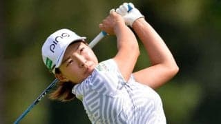 渋野日向子のスマイル炸裂　“奇跡のスピンショット”に米喝采「これは見続けてしまう」