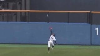 「あの打球で抜けないとは！」　地方球場が騒然…恐るべき身体能力の空中キャッチ