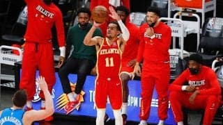 右足首を痛めたトレイ・ヤング「治療をして次戦で良くなっていることを願う」