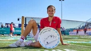 メドベージェフが芝で初タイトル！英国ではネット前の「ダンス」が話題に