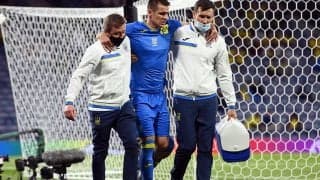 ウクライナ代表、スウェーデン戦で足裏チャージ受けたFWベシェディンが重傷…