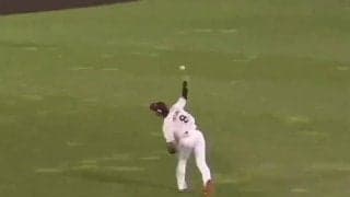 左中間からぶっ刺した送球が「アーチェリーやんけ」　場内騒然「160キロ出てそう」