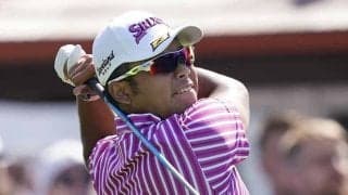 松山英樹、強烈バックスピン＆60cmベタピン　米喝采「俺もこんなスピンかけたい」