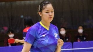 関西学生女王・皆川優香、ベンチの両親の前で単複2勝＜卓球・インカレ女子予選第4戦＞
