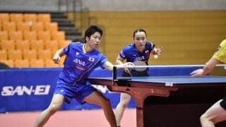 水谷/伊藤、男子ペアに敗戦も「できることを広げていきたい」＜卓球・ドリームマッチ＞