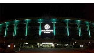 ロッテ、ZOZOマリン外壁をミントグリーンにライトアップ　BLACK SUMMER WEEKEND期間中