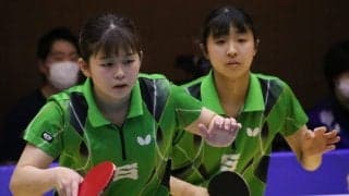 激戦続きの決勝T　優勝候補は順当にベスト16入り＜卓球・インカレ女子1回戦＞