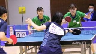 6年ぶりの優勝狙う専修大、ツインエース含む“全員卓球”でベスト4＜インカレ女子準々決勝＞