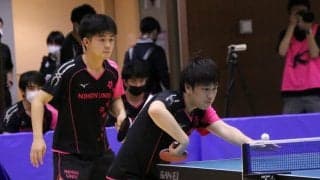 日本大、4強入り　専修大、中央大と強豪を連破＜卓球・インカレ男子準々決勝＞
