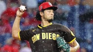 【MLB】ダルビッシュ、6回4失点で3敗目　雨で試合開始2時間遅れ、4回にも45分中断