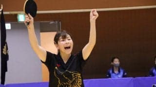 神松女大、劇的逆転で4強入り　ルーキー木塚がラストで激戦制す＜卓球・インカレ女子＞