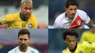 コパ・アメリカ4強進出国が出揃う！　ブラジルvsペルー、アルゼンチンvsコロンビアに