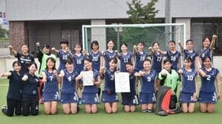 【陸上ホッケー部女子】 中京大に勝利し、２年半ぶり関西３位