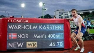 陸上界に衝撃走った400m障害「46秒70」の世界新　29年前の記録を塗り替えたのは23歳