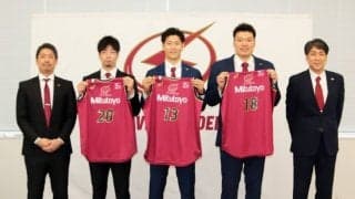 川崎ブレイブサンダースが入団会見…前田・鎌田・綱井の3選手が意気込み語る
