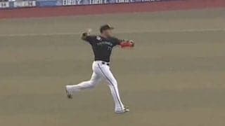 「凄すぎて笑っちゃう」　ロッテ・マーティンの“超ド級鬼肩スロー”がまるで内野手