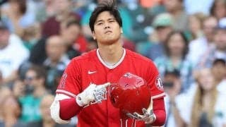 【MLB】大谷翔平も首振った　まさかの三振ストライク判定に米記者「30cm近く外れていた」