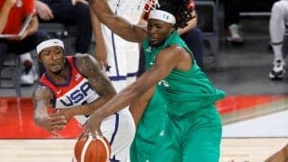 アメリカ代表がエキシビジョンゲーム初戦でナイジェリア代表に敗れて黒星発進に