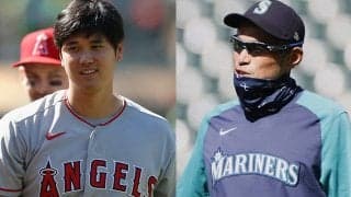 【MLB】大谷翔平の「顔小さすぎ」イチロー氏は「焼けてる！」　神々しい記念写真が大反響