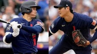 【MLB】大谷翔平、初の球宴二刀流は5回で交代　投手は160キロ超連発3者凡退、打者はニゴロ＆一ゴロ