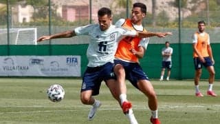 日本対策バッチリ!? U-24スペイン代表MFセバージョスが豪快シュート