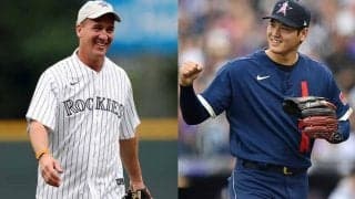 【MLB】大谷翔平、NFLレジェンドとの対面に恐縮？　投げ方指導に米興奮「こんな交流が…」