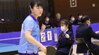 インハイ単複準優勝・岡田琴菜、トップ名古屋からTリーグ参戦