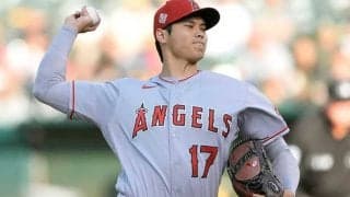 【MLB】大谷翔平、5回まで6奪三振2安打無失点と好投　最速160キロ、打撃では187キロ二塁打
