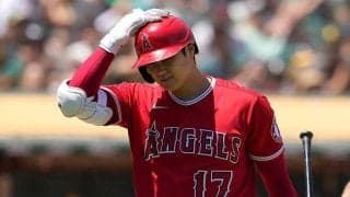 【MLB】大谷翔平、前田健太に空三振、ニゴロ、空三振　2年ぶり対決で3打席目まで凡退