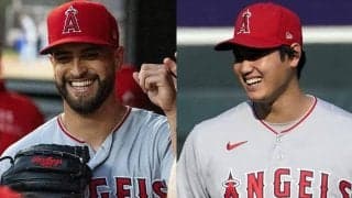 【MLB】「仕草がいちいち可愛い」　大谷翔平、好投左腕を労う“ボトルシャワー”に米メロメロ