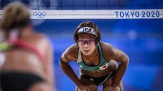 ビーチバレーボール女子　石井/村上組ドイツとの初戦に敗れる