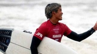 サーフィン五十嵐カノアが銀メダル　新競技で惜しくも頂点逃す、女子も銅メダル獲得