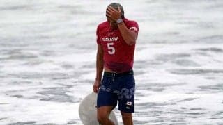 サーフィン五十嵐カノア、銀メダルに涙「本当に悔しい」　家族の支えに感謝「一生ありがたい…」