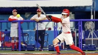 ソフト日本、渥美万奈たまらん！　執念ヘッスラ先制打にSNS興奮「マジ源田みたい」