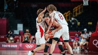 5人制バスケ女子日本代表、対フランス代表戦勝利の12人ハイライト