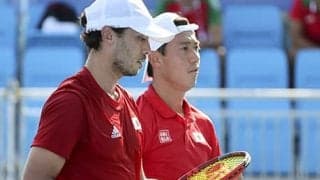 錦織/マクラクラン組、4強ならず