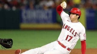 【MLB】大谷翔平は「とても速い」　デカいストライド飛ばして二盗、今季15個目を米記者称賛