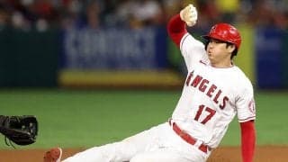 【MLB】大谷翔平、今季4度目の1試合3四球と勝負避けられる　シーズン15盗塁もエ軍完封負け